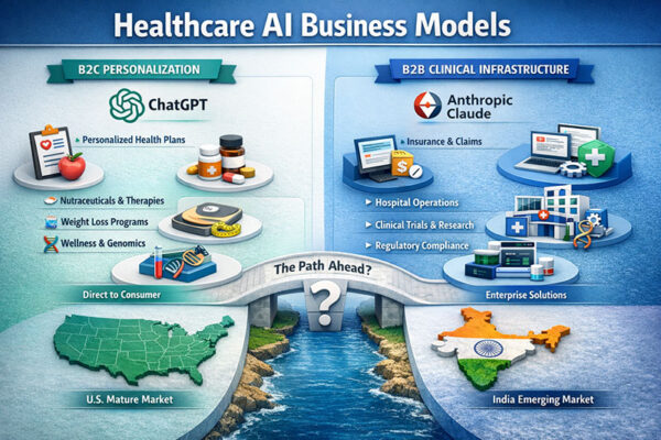 Healthcare AI at a Crossroads: Consumer Companions vs Clinical Infrastructure