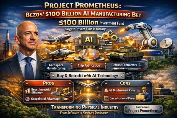 Project Prometheus: Bezos’s $100 Billion Bet on AI-Powered Industry