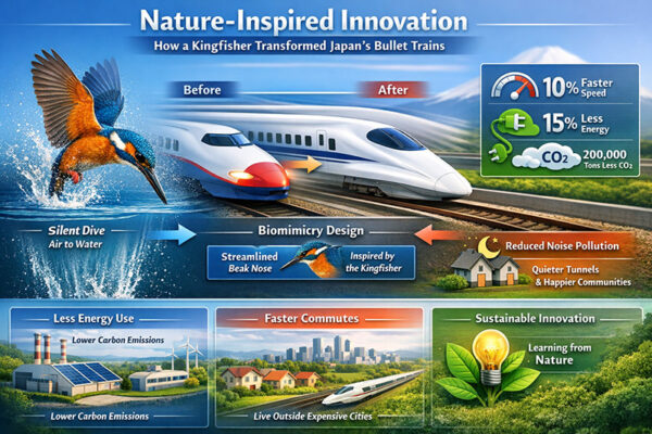 What a Kingfisher Taught Japan: The Innovation That Transformed Bullet Trains