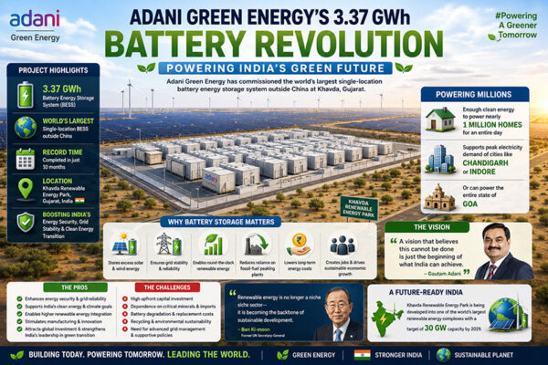 Adani’s Battery Revolution: Powering India’s Green Future