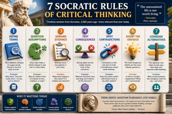 Master Critical Thinking with Socrates’ 7 Powerful Questions