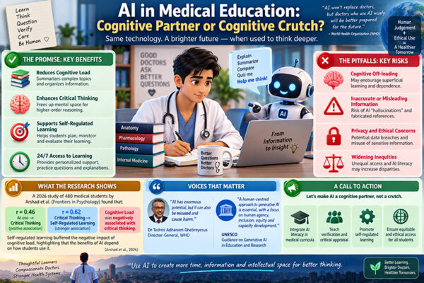 Artificial Intelligence in Medical Education: Cognitive Partner or Cognitive Crutch?